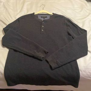 Banana Republic Waffle Knit Henley Long-Sleeve Shirt